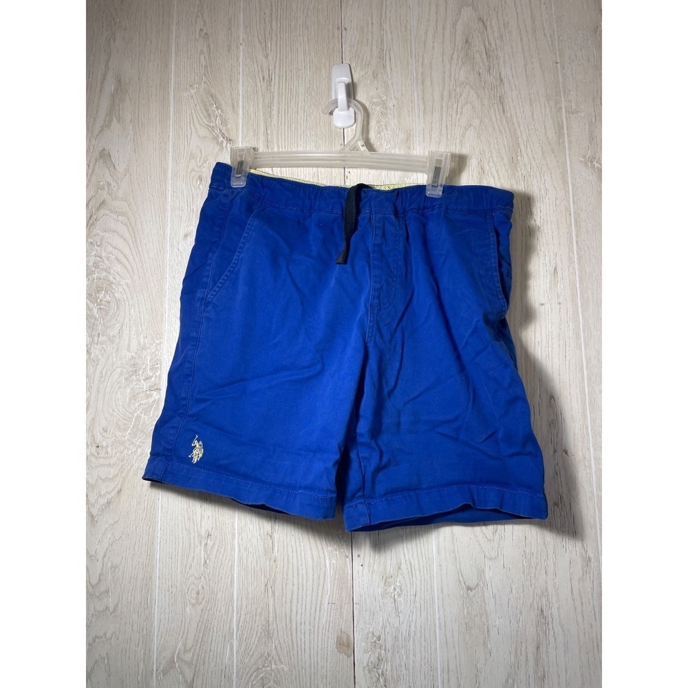 Us Polo Assn. Mid-Rise medium Blue Pull-On Jogger Shorts